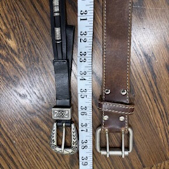 EUC Roots leather belt brown sz - Picture 6 of 6